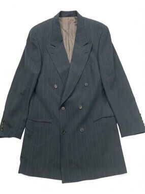 Vintage Hugo Boss Omega Double Breasted Wool Blazer Sport Coat Jacket Men's 46R